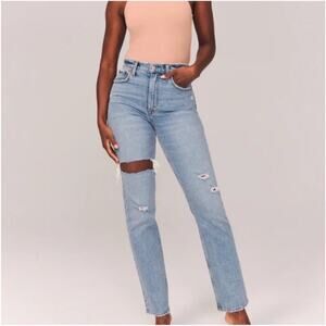 Abercrombie & Fitch‎ Jeans Women's 4/27 90s Straight Ultra High Rise Curve Love